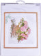 Thea Gouverneur - Borduurpakket met telpatroon - 2047 - Voorgesorteerde DMC Garens - Roze Hortensia - Linnen - 44 cm x 39 cm - DIY Kit