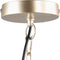 PTMD Vesta Gold metalen hanglamp art deco rond