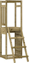 vidaXL Speeltoren met ladder en klimwand 53x46,5x169 cm hout