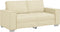 vidaXL - Ligbank - Sofa - in - Crème, - 140 - cm, - Fauxleer