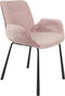 Zuiver Brit Armstoel - Velvet - Roze - Set van 2