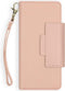 Selencia Hoesje Geschikt voor iPhone 13 Hoesje Met Pasjeshouder - Selencia Surya 2-in-1 Uitneembare Vegan Lederen Bookcase - Roze