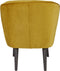 WOOOD Sara Fauteuil - Velvet - Oker - 59x71x70