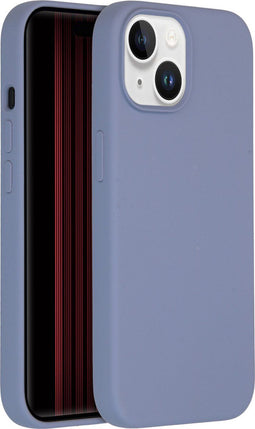 Accezz Liquid Silicone Backcover - iPhone 15 - Schokabsorberend - Grijs