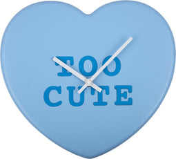 Karlsson Wandklok Heart Candy - Blauw - 30x6.2x27cm - Wandklok Scandinavisch