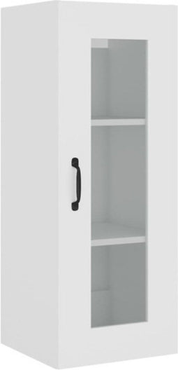 vidaXL - Wandkast - 34,5x34x90 - cm - wit