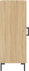 vidaXL - Dressoir - 34,5x34x90 - cm - bewerkt - hout - sonoma - eiken