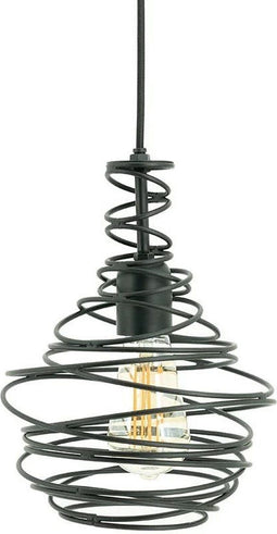 By-Boo Hanglamp Coil - Zwart