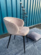 PTMD Eetkamerstoel Move Velvet Zand Metaal 73 x 56 x 55
