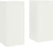 vidaXL - Set - van - 2 - witte - plantenstandaards - voor - buiten, - 24x24x55 - cm, - Staal