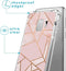 iMoshion Hoesje Geschikt voor Samsung Galaxy S9 Hoesje Met Koord - iMoshion Design Hoesje met Koord - Goud / Transparant / Roze / Pink Graphic