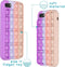 iMoshion Hoesje Geschikt voor iPhone SE (2022) / SE (2020) / 8 / 7 Hoesje Siliconen - iMoshion Pop It Fidget Toy - Pop It hoesje - roze