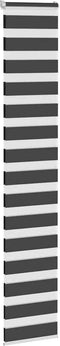 vidaXL - Zebra - rolgordijn - 40x200 - cm - stofbreedte - 35,9 - cm - zwart