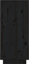 vidaXL - Dressoir - 60x34x75 - cm - massief - grenenhout - zwart