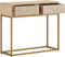 vidaXL - Wandtafel - 90x30x76 - cm - massief - mangohout - en - ijzer