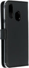 Selencia Galaxy A40 - Echt Lederen Bookcase - Ruimte voor 3 pasjes - Zwart