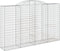 vidaXL - Schanskorven - 3 - st - gewelfd - 300x50x180/200 - cm - ijzer
