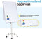 BRASQ Flipover Verrijdbaar - 70x100 cm - Verstelbaar - Magnetisch - Wit