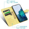 iMoshion Hoesje Geschikt voor Samsung Galaxy S21 Hoesje Met Pasjeshouder - iMoshion Mandala Bookcase - Geel