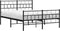 vidaXL - Bedframe - met - hoofd- - en - voeteneinde - metaal - zwart - 140x200 - cm