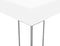 vidaXL - Tuinprieel - 4x3x2,7 - m - gepoedercoat - staal - wit