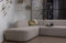 BePureHome Sloping Hoekbank Links - Chenille - Naturel - 77x274x225