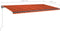 vidaXL - Luifel - vrijstaand - handmatig - uittrekbaar - 600x300 - cm - oranje - bruin