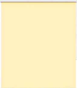 vidaXL - Rolgordijn - verduisterend - 140x130 - cm - stofbreedte - 136,6 - cm - geel