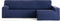 Hoes voor chaise longue met lange armleuning rechts Eysa BRONX Blauw 170 x 110 x 310 cm