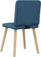 vidaXL - Eetkamerstoelen - 2 - st - stof - blauw