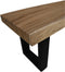 Console tafel - 140x40x48 - Naturel/zwart - Munggur/metaal