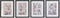Schilderij DKD Home Decor Boeddha Orientaals (35 x 2,5 x 45 cm) (4 Stuks)