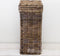MigoStyling - Wasmand - Smal - Rotan - Riet - Brown - Met deksel - 30 x 30 x H70 cm