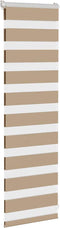 vidaXL - Zebra - Blind - 45x100 - cm - stofbreedte - 40,9 - cm - polyester - zandbruin