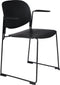ANLI STYLE ARMCHAIR STACKS BLACK