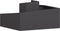vidaXL - Plantenbak - Zwart - 80x80x50 - cm - Koudgewalst - Staal