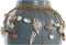 Vaas DKD Home Decor Blauw Wit Schelpen 20 x 20 x 26 cm (2 Stuks)