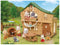Sylvanian Families 5451 Blokhut aan het meer- te combineren met 5450 Boomhut( stapelen)
