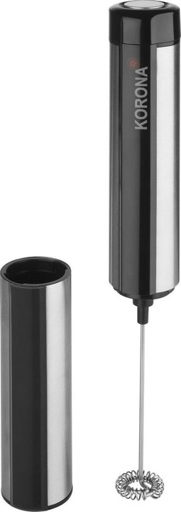 Korona mobil 18010 Melkopschuimer Zwart, RVS