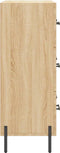 vidaXL - Dressoir - 69,5x34x90 - cm - bewerkt - hout - sonoma - eikenkleurig