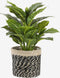 Mica Decorations Bonaparte Plantenmand - H20 x Ø20 cm - Jute - Zwart