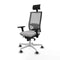 Bureaustoel met hoofdsteun Piqueras y Crespo 3D026G1 Lichtgrijs