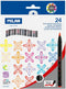 Set Viltstiften Milan Penseel 24 Onderdelen Multicolour