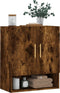 vidaXL - Wandkast - 60x31x70 - cm - bewerkt - hout - gerookt - eikenkleurig
