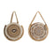 Handtas Dames DKD Home Decor Zwart Beige Natuurlijk 36 x 12 x 36 cm (2 Stuks)