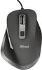 Trust Fyda - Ergonomische Draadloze Muis - 600-5000 DPI - Zwart