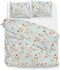 Zohome Dekbedovertrek Moon - Bedlinnen met Bloemen print - 240x220 - Blauw - Dekbedhoes van 100% Katoen