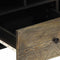 vidaXL - Tv-meubel - 100x33x46 - cm - massief - mangohout - zwart