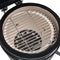 vidaXL Kamado barbecue 2-in-1 56 cm keramiek rood