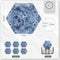 Castagnola Onderzetters - Keramisch - Set van 6 - Blauw (6 stuks)